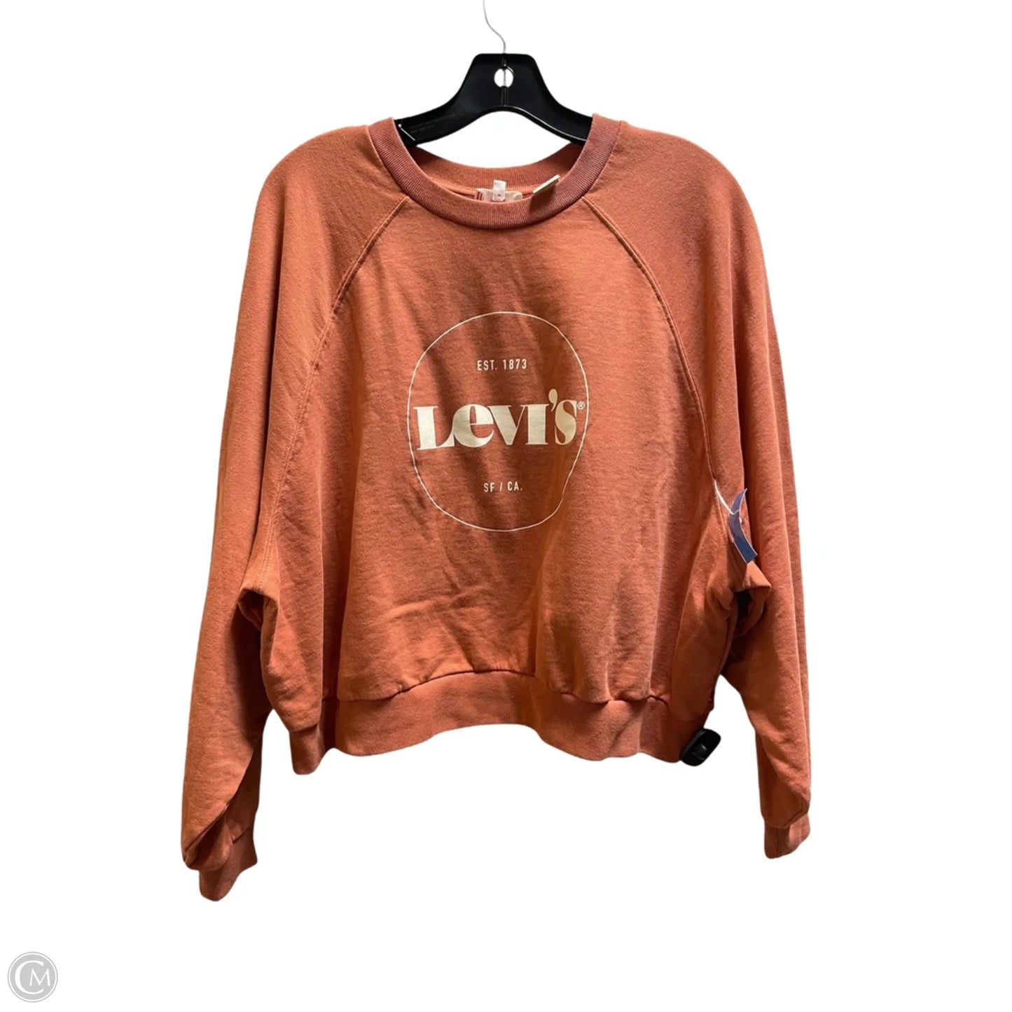 Sweatshirt Crewneck By Levis In Orange, Size: Xl