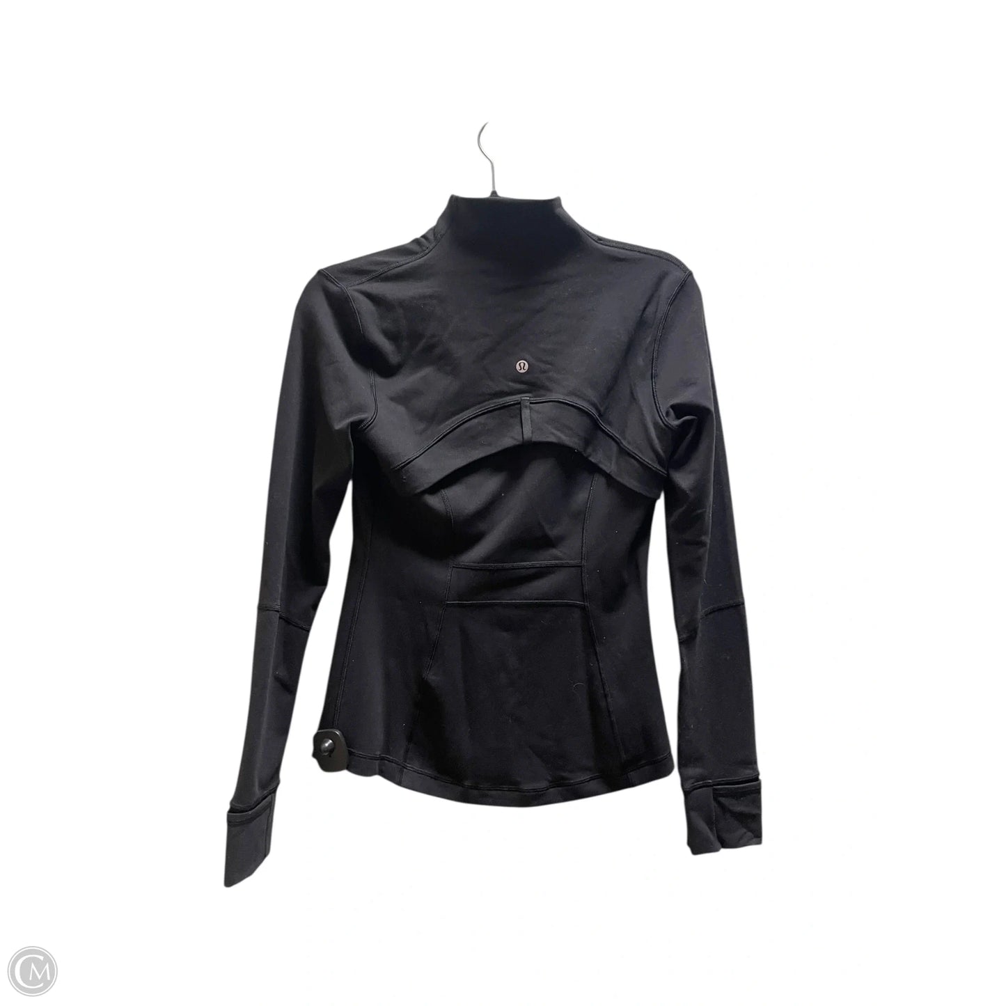 Athletic Jacket By Lululemon In Black, Size: 6