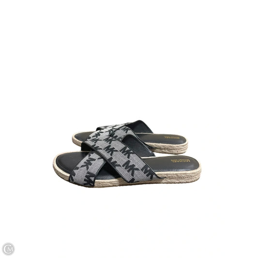Sandals Flats By Michael By Michael Kors In Black, Size: 10