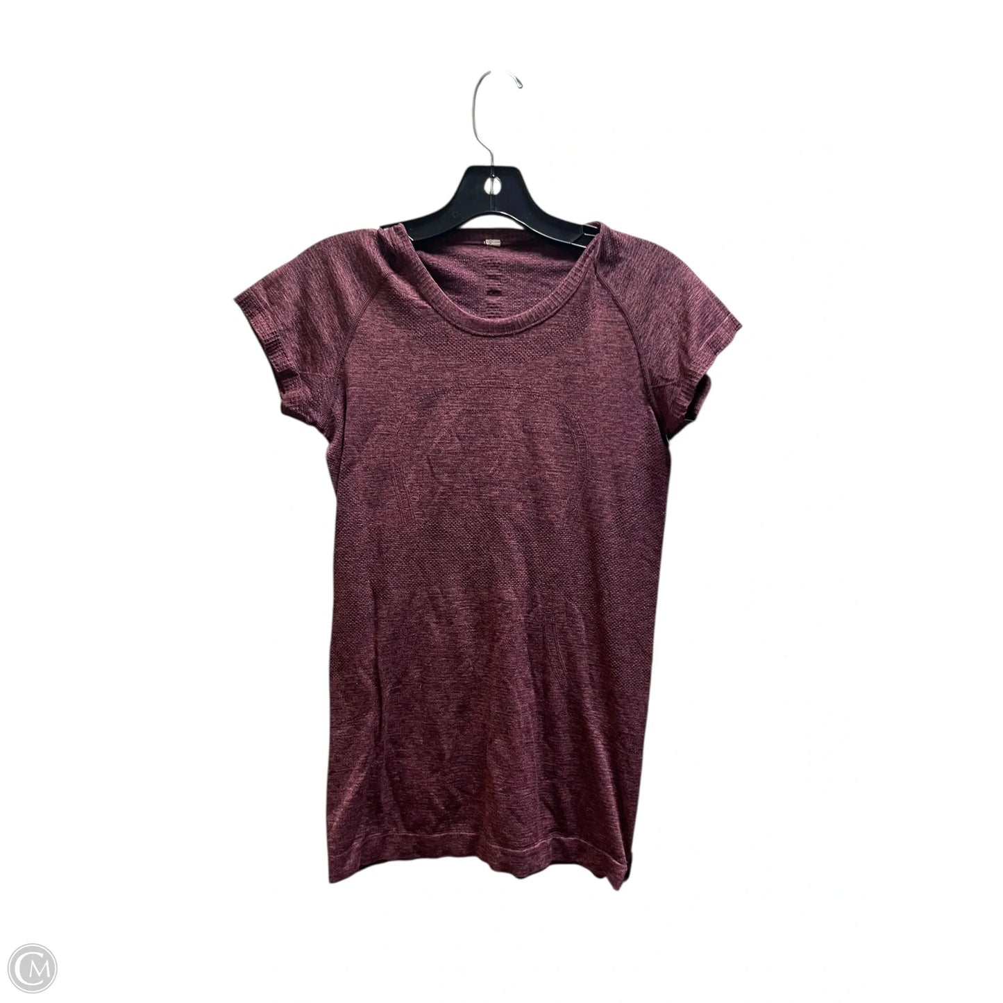 Athletic Top Short Sleeve By Lululemon In Red, Size: 6