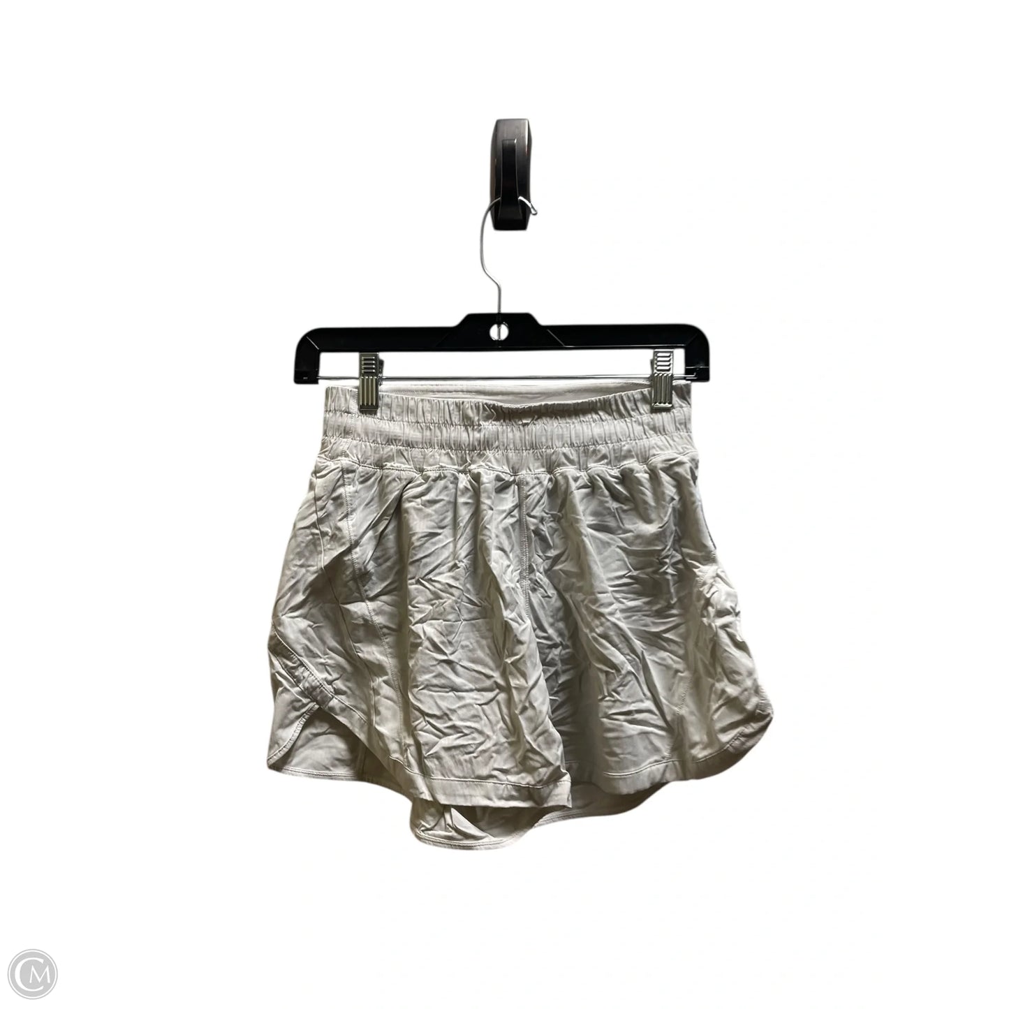 Athletic Shorts By Lululemon In White, Size: 6