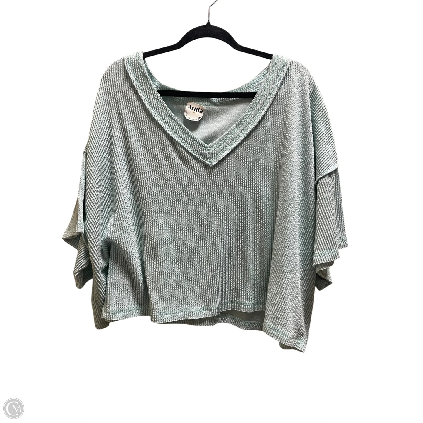 Top Short Sleeve By Arula In Blue, Size: 3x