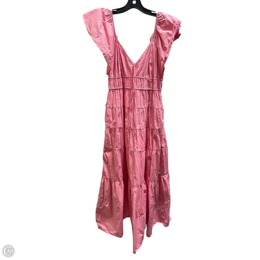 Dress Casual Midi By Clothes Mentor In Pink, Size: M