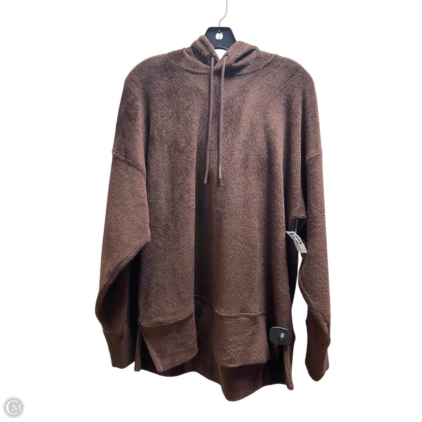 Sweatshirt Hoodie By Fabletics In Brown, Size: L