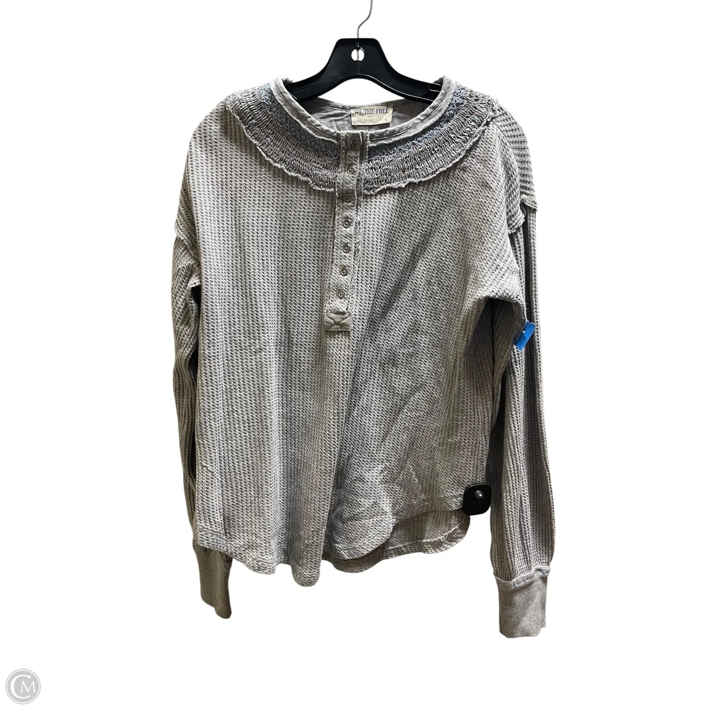 Top Long Sleeve By We The Free In Grey, Size: S