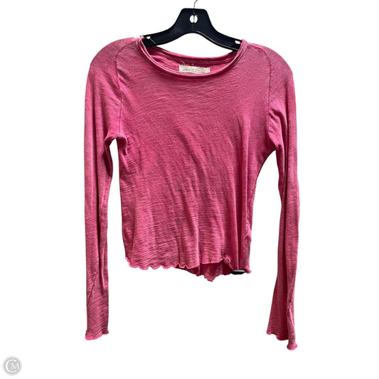 Top Long Sleeve By We The Free In Pink, Size: Xs