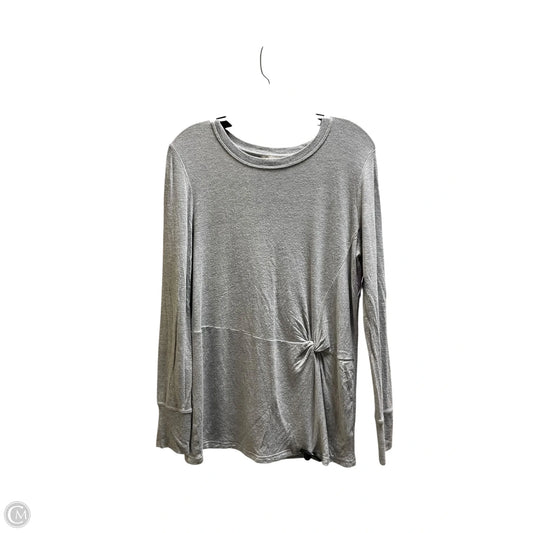 Top Long Sleeve By Athleta In Grey, Size: S