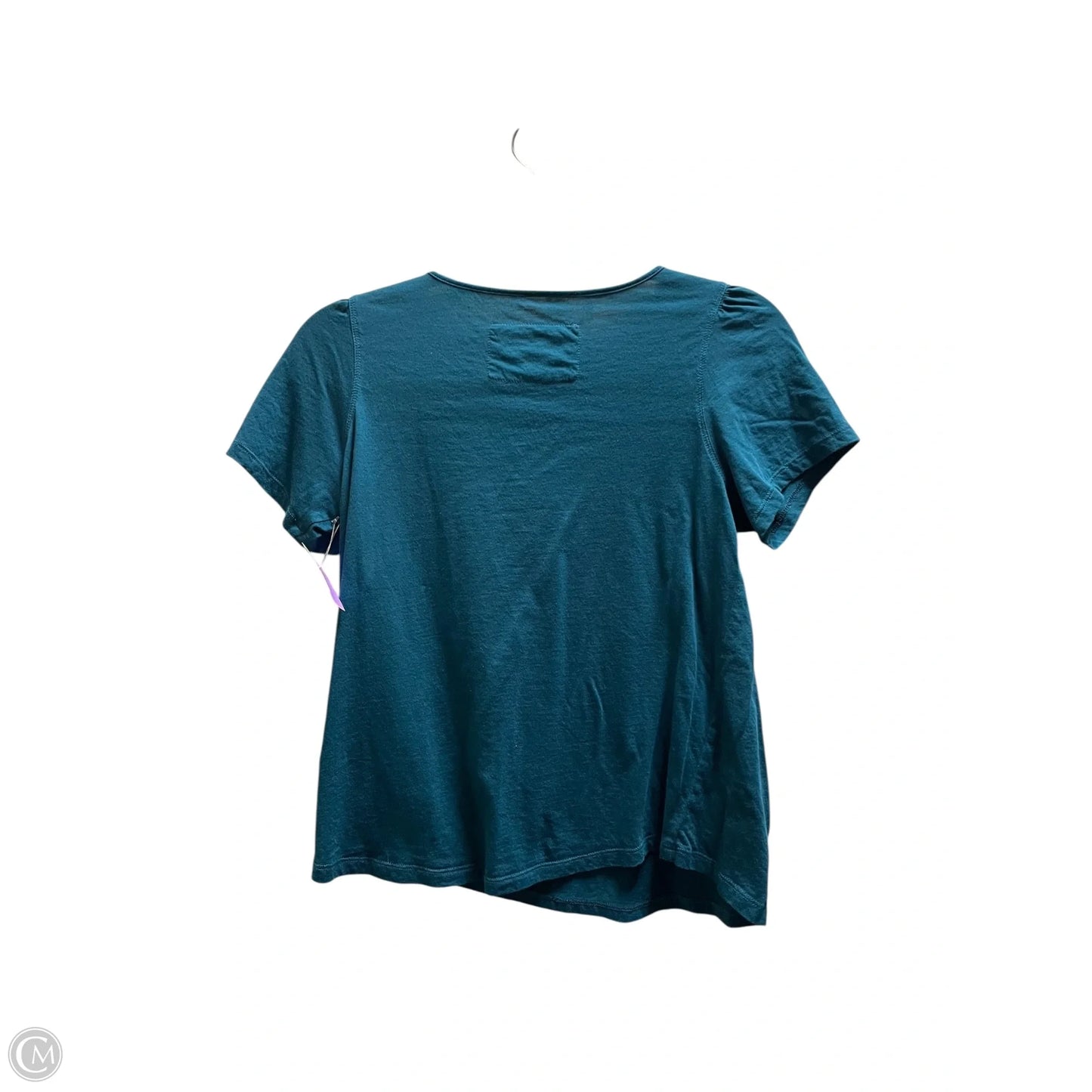 Top Short Sleeve By Magaschoni In Blue, Size: Xs