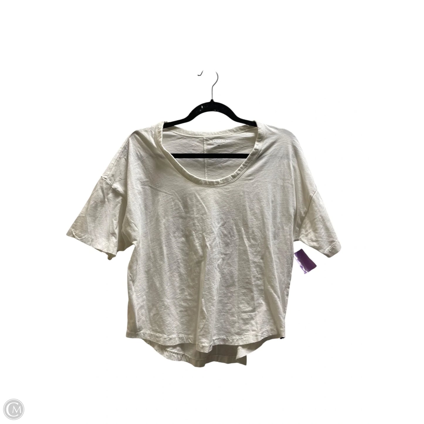 Top Short Sleeve By Athleta In White, Size: Xs