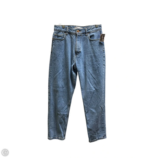 Jeans Straight By Zara In Blue Denim, Size: 8