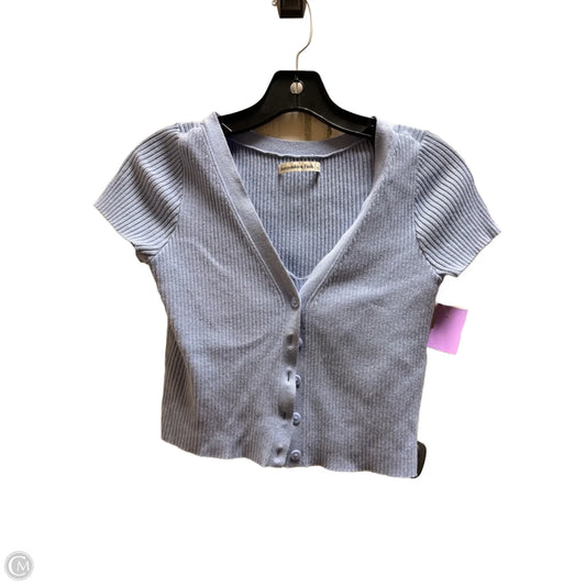 Top Short Sleeve By Abercrombie And Fitch In Blue, Size: S