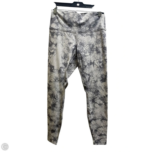 Athletic Leggings By Lululemon In Grey, Size: 10
