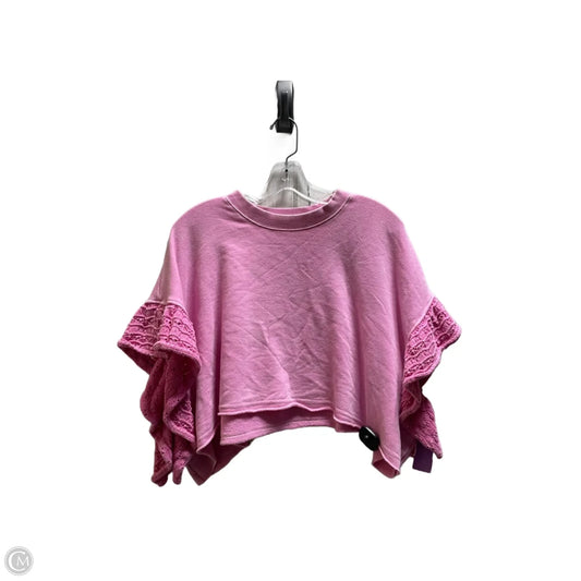 Top Short Sleeve By Altard State In Pink, Size: L