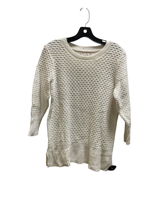 Sweater By Loft In Cream, Size: M