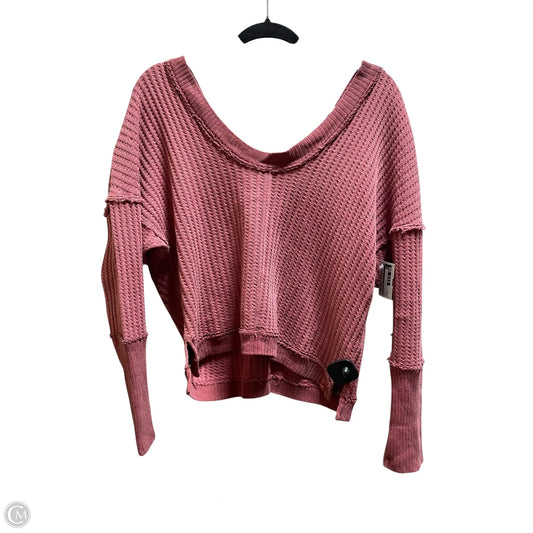 Top Long Sleeve By We The Free In Pink, Size: Xs