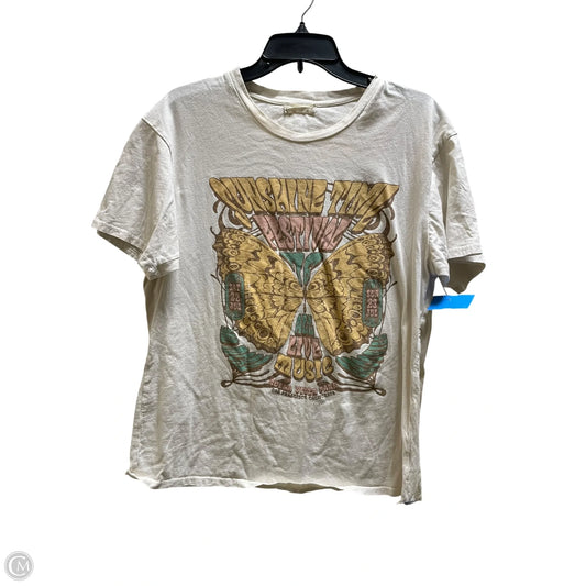 Top Short Sleeve By Altard State In Cream, Size: M