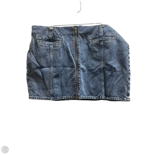 Skirt Mini & Short By Old Navy In Blue Denim, Size: 18