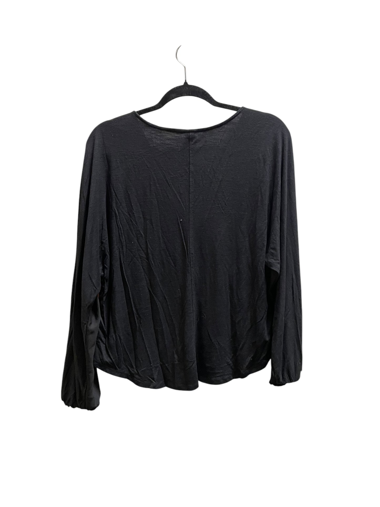 Top Long Sleeve By Dolan Left Coast In Black, Size: S