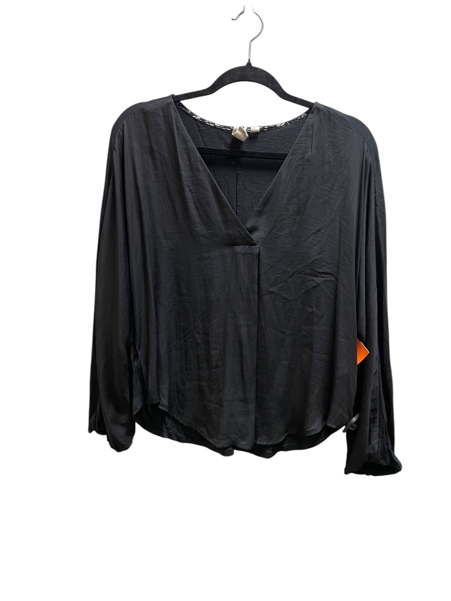 Top Long Sleeve By Dolan Left Coast In Black, Size: S