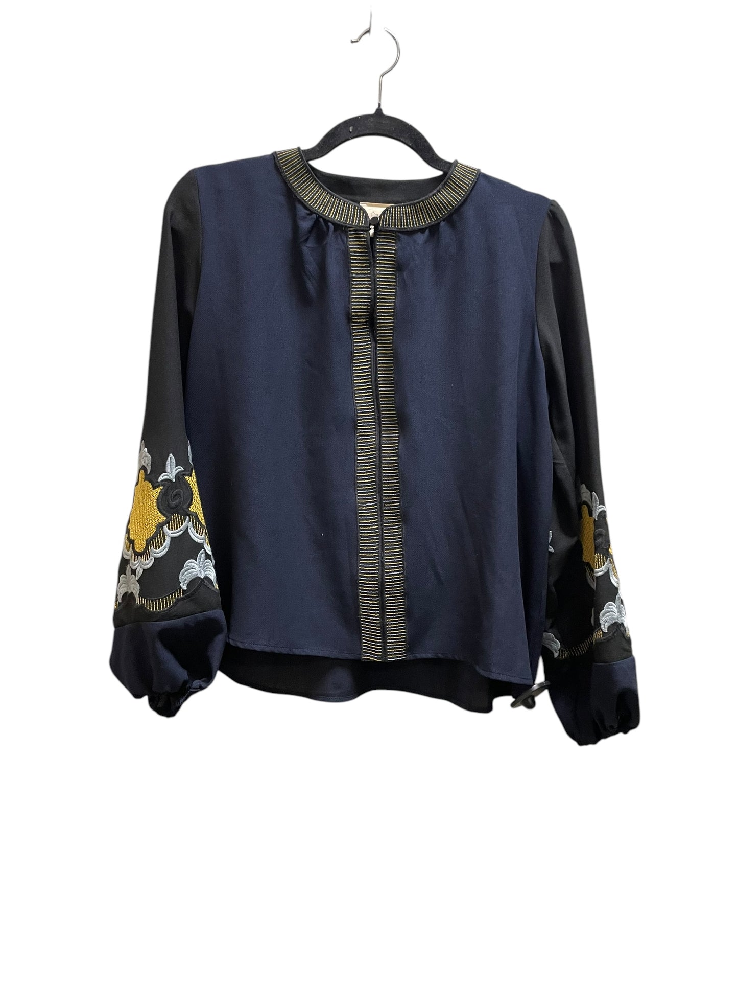 Top Long Sleeve By Clothes Mentor In Navy, Size: S