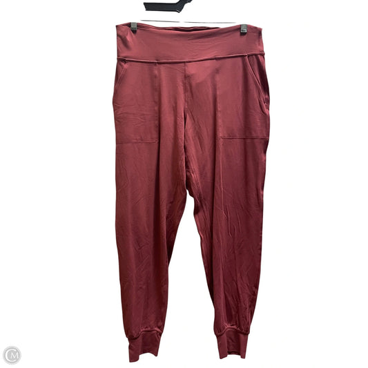 Athletic Leggings By Lululemon In Red, Size: 10