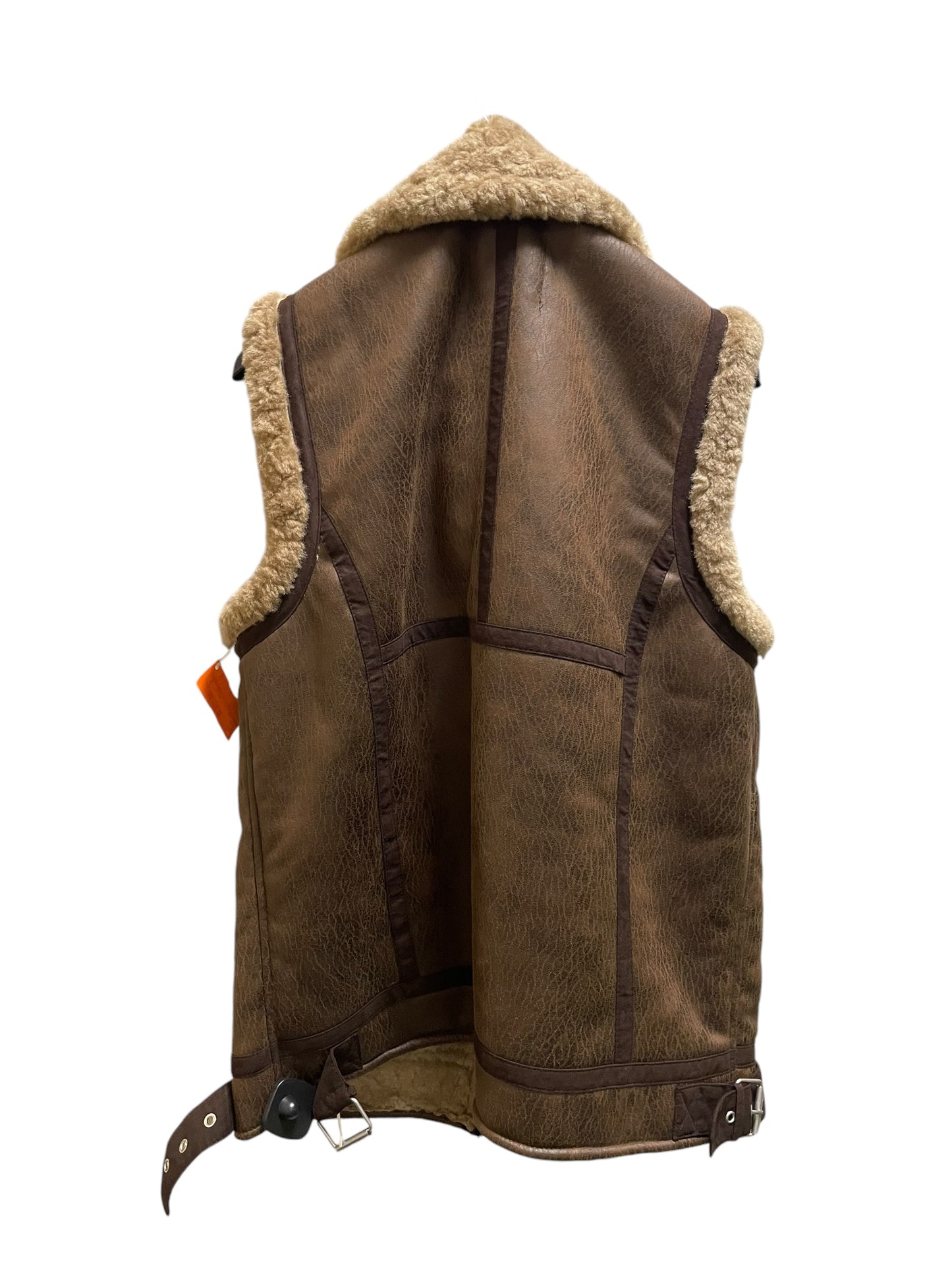 Vest Faux Fur & Sherpa By 7 For All Mankind In Brown, Size: S