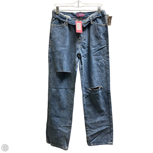 Jeans Straight By Edikted In Blue Denim, Size: S