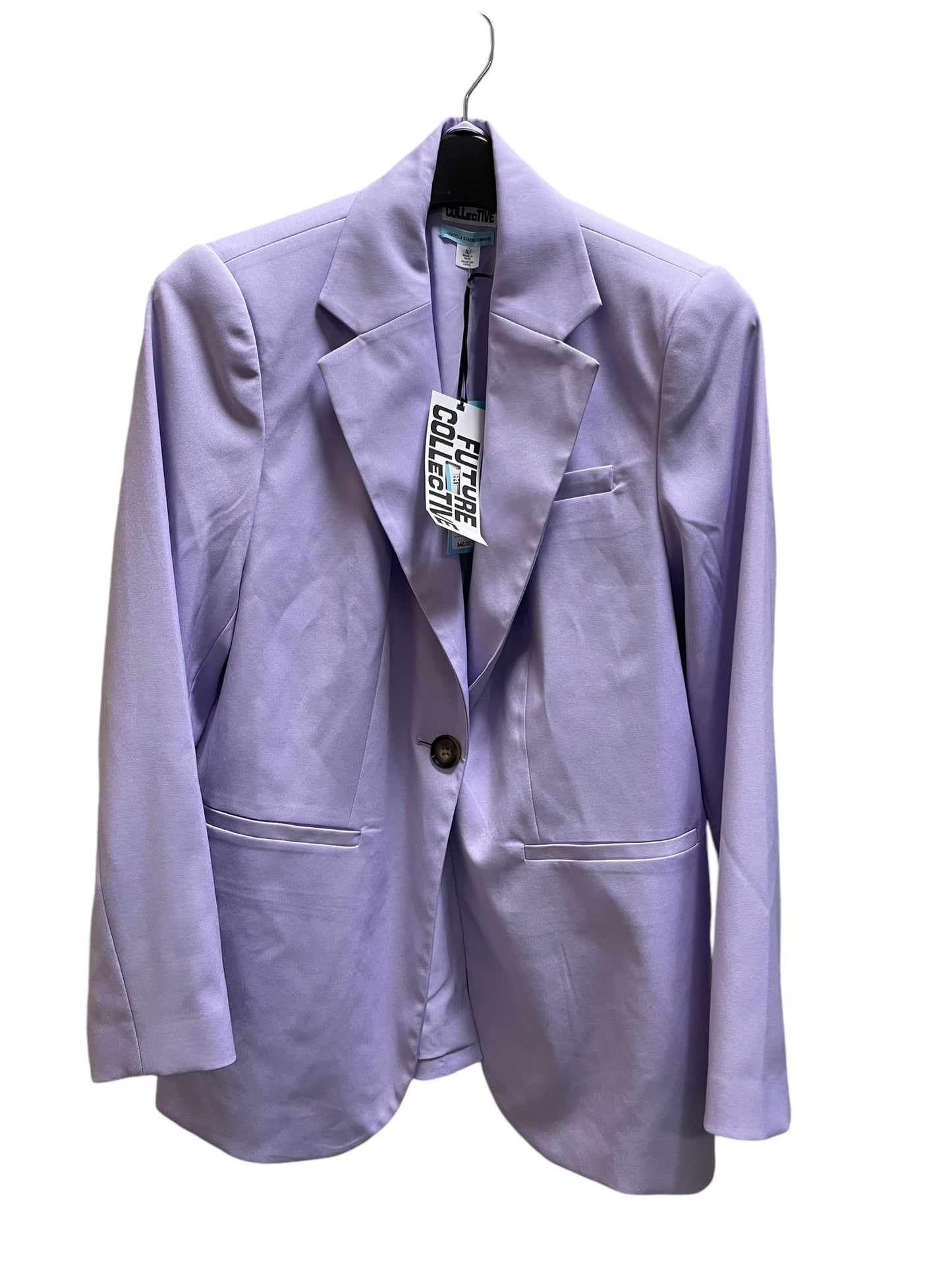 Blazer By Clothes Mentor In Purple, Size: Xs