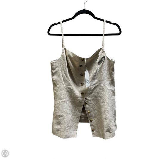 Top Sleeveless By Reformation In Tan, Size: M