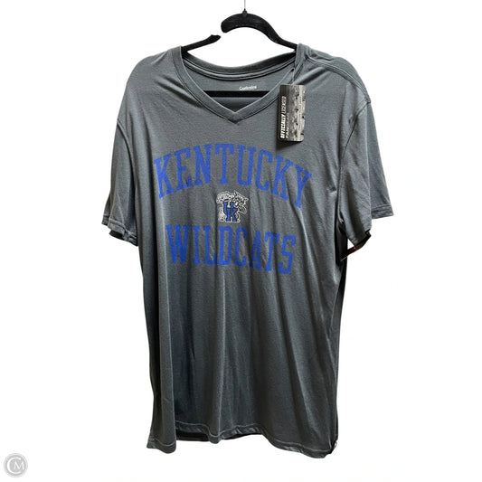 Top Short Sleeve By Clothes Mentor In Grey, Size: Xl