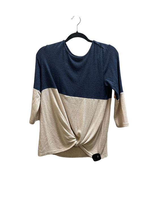 Top Long Sleeve By Market & Spruce In Navy, Size: S