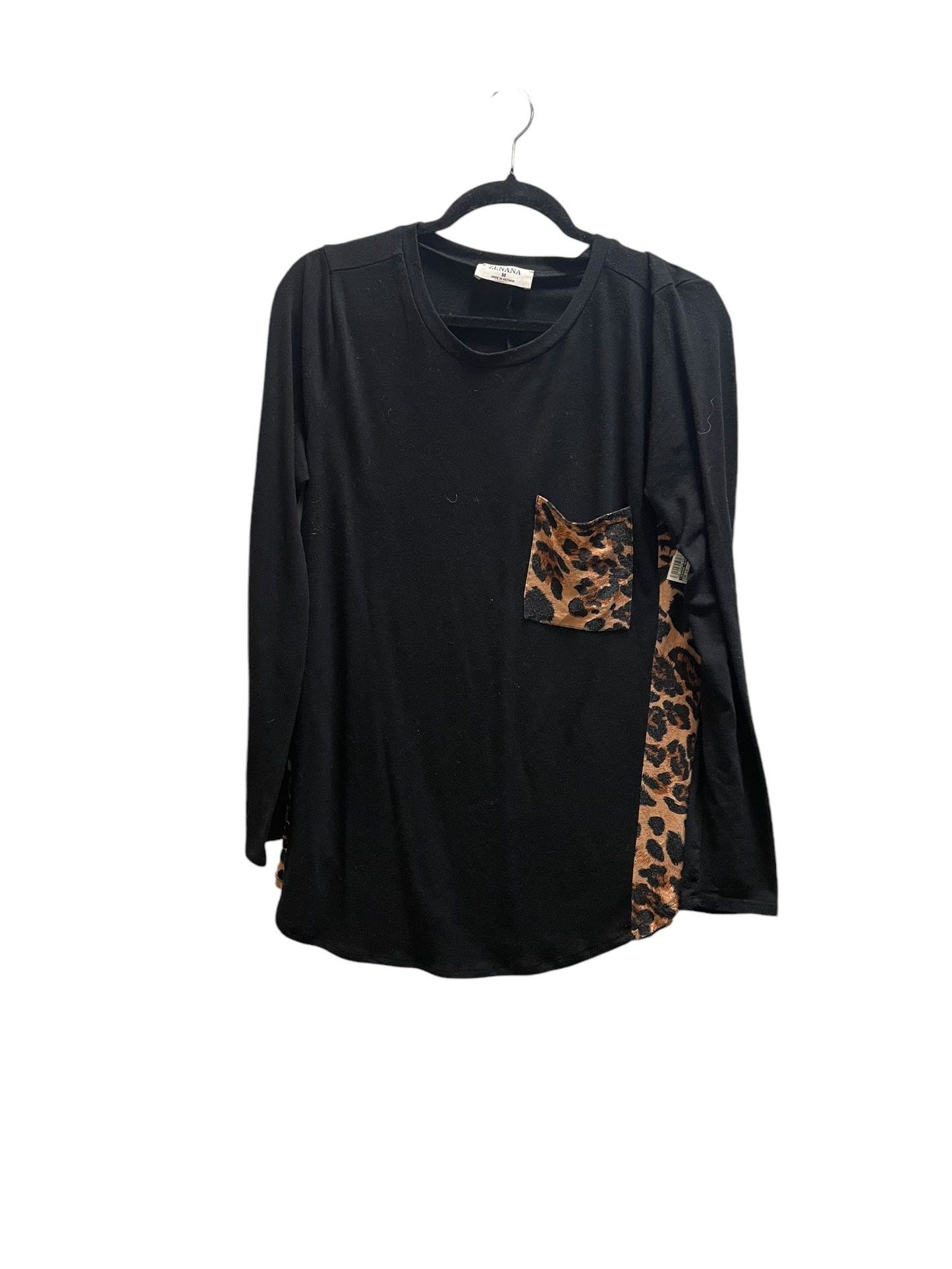 Top Long Sleeve By Zenana Outfitters In Black, Size: M