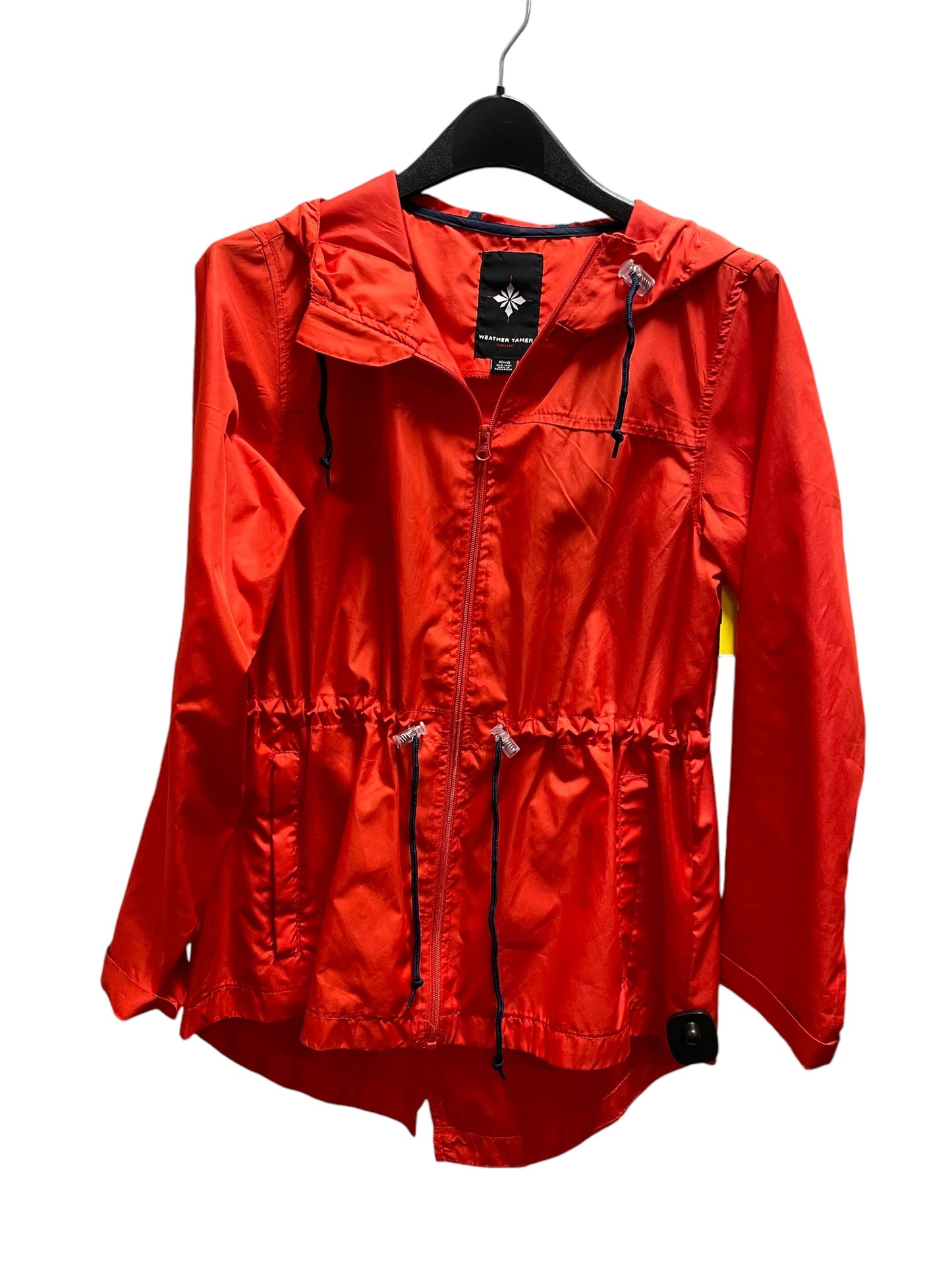 Jacket Windbreaker By Clothes Mentor In Orange, Size: S