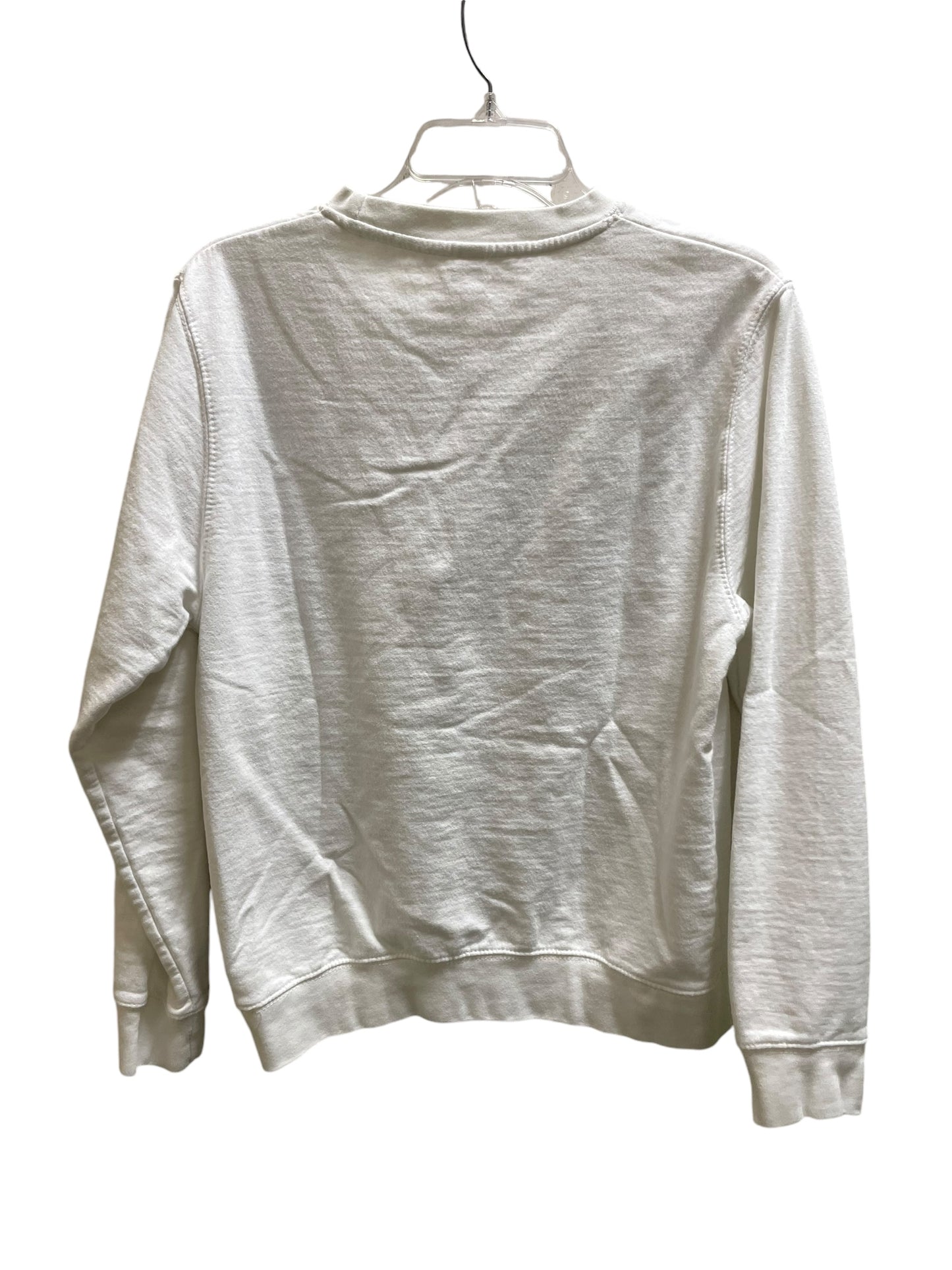 Sweatshirt Collar By Clothes Mentor In White, Size: S