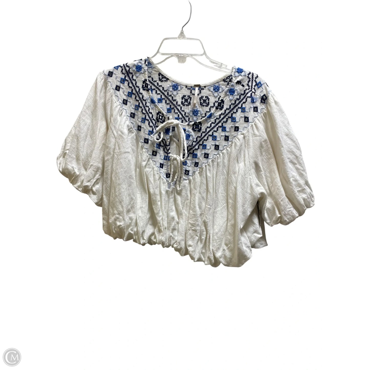 Top Short Sleeve By Free People In White, Size: M