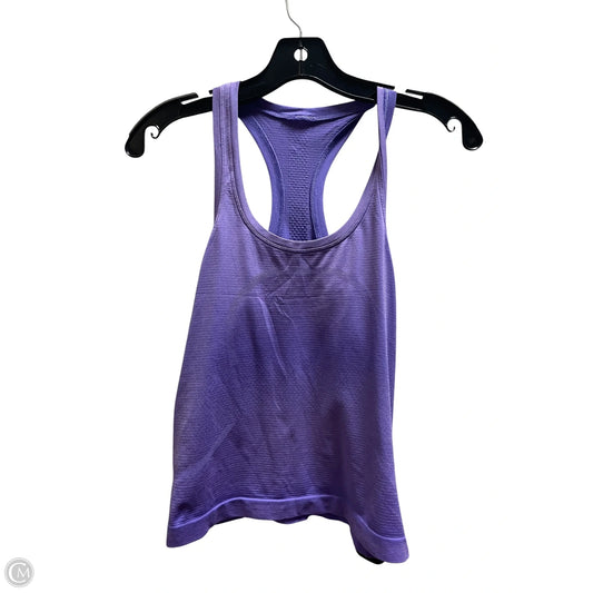 Athletic Tank Top By Lululemon In Purple, Size: 4