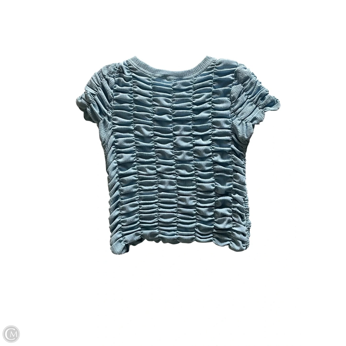 Top Short Sleeve By Anthropologie In Blue, Size: S