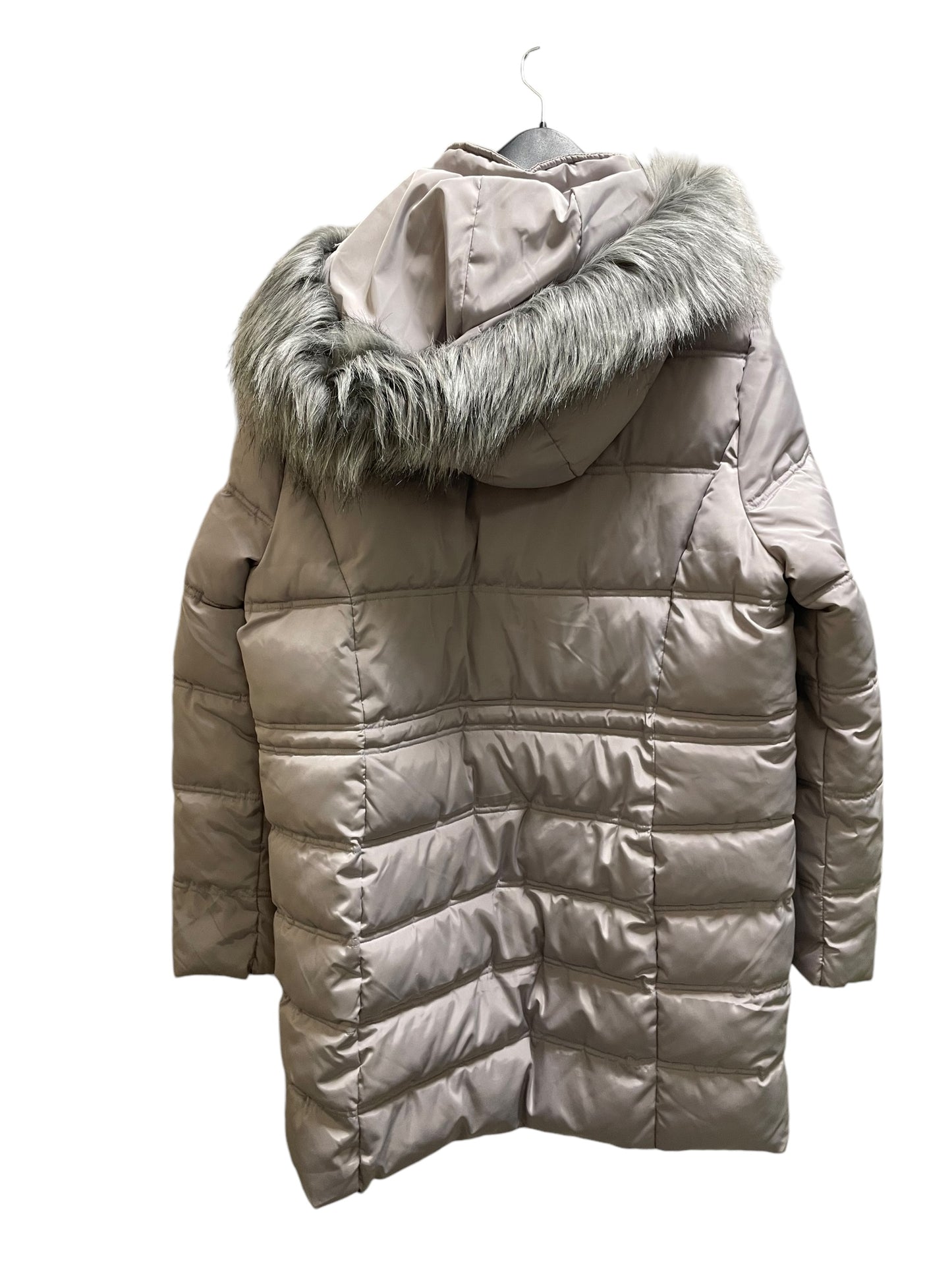 Coat Puffer & Quilted By Adrienne Vittadini In Grey, Size: Xl