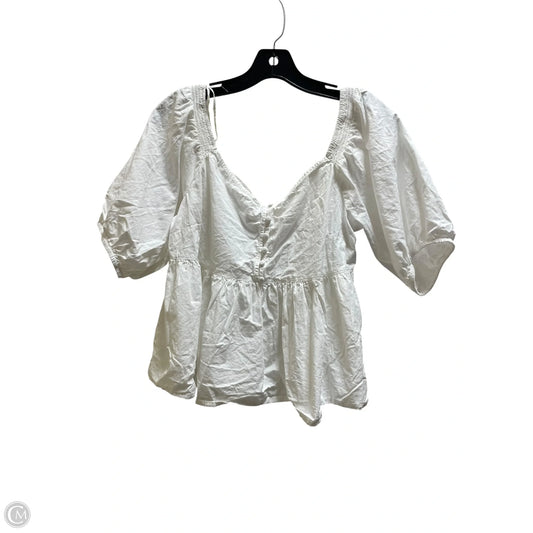 Top Short Sleeve By Free People In White, Size: L