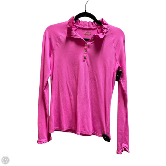Top Long Sleeve Designer By Lilly Pulitzer In Pink, Size: S