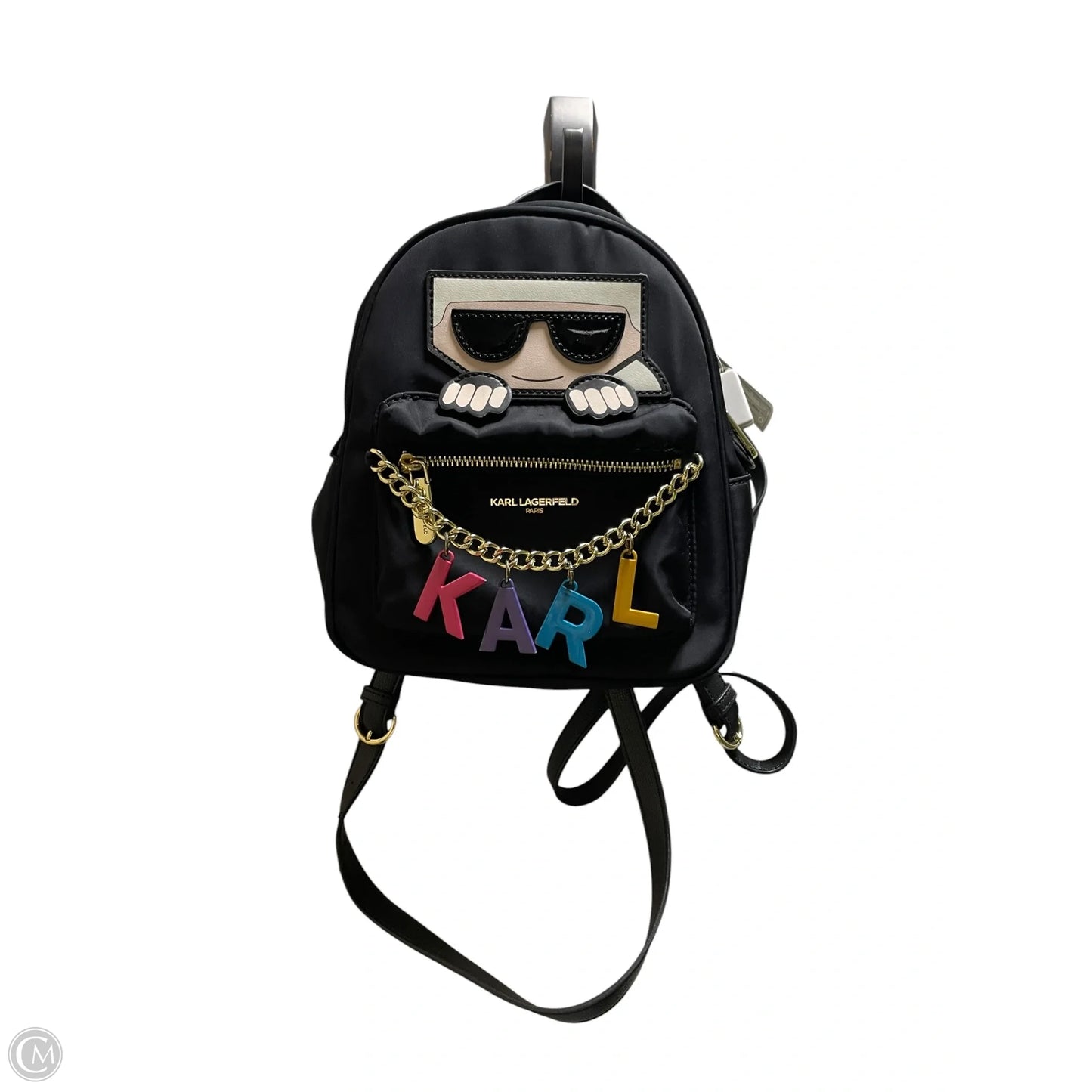 Backpack Designer By Karl Lagerfeld, Size: Small