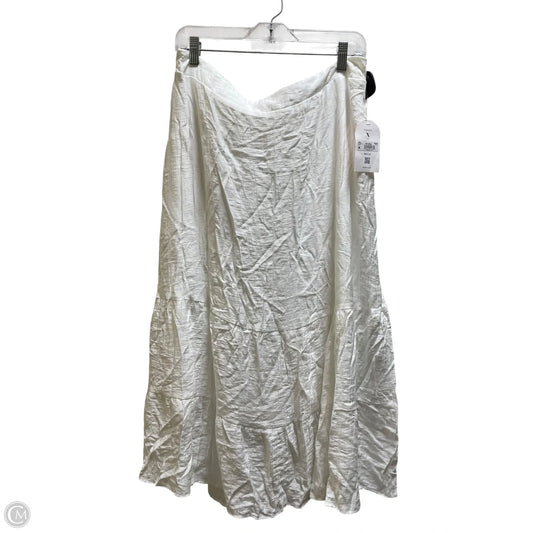 Skirt Maxi By Arula In White, Size: Xl
