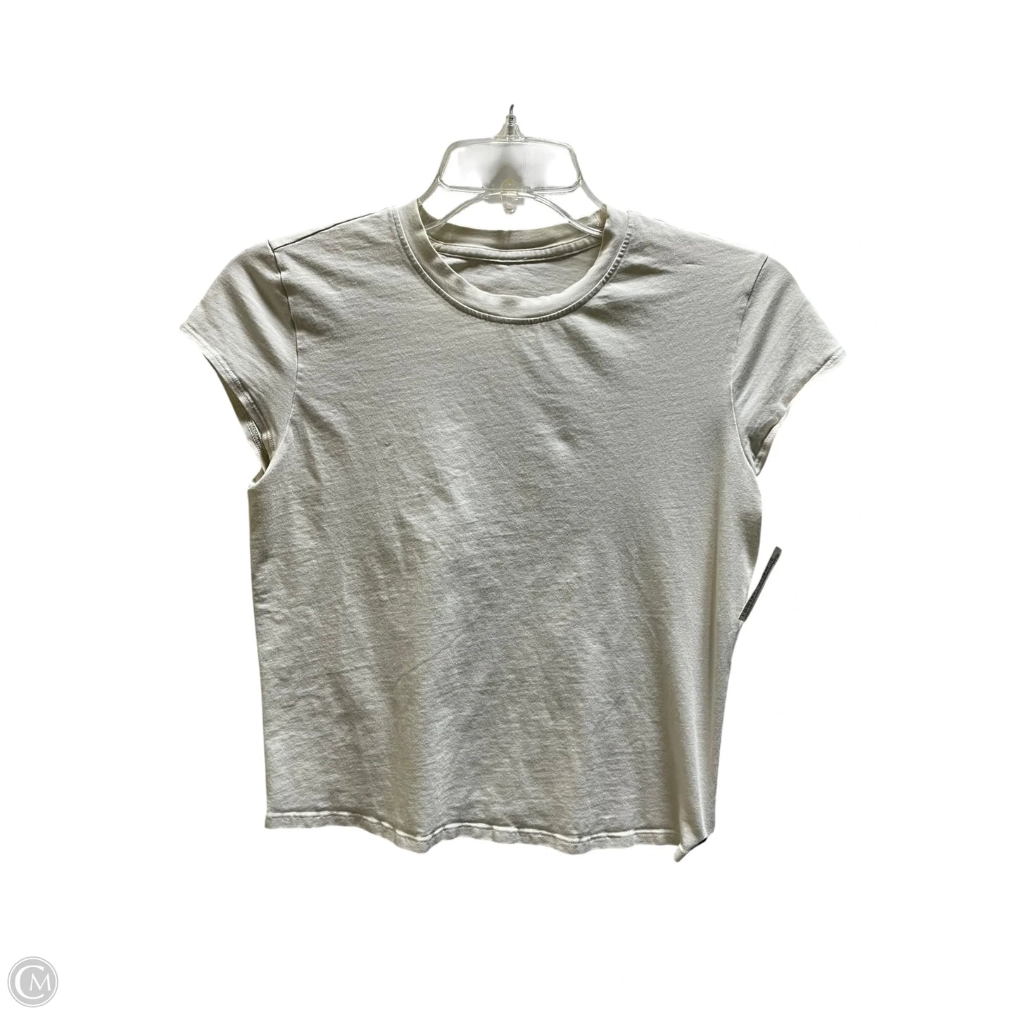 Top Short Sleeve By Lululemon In Grey, Size: S