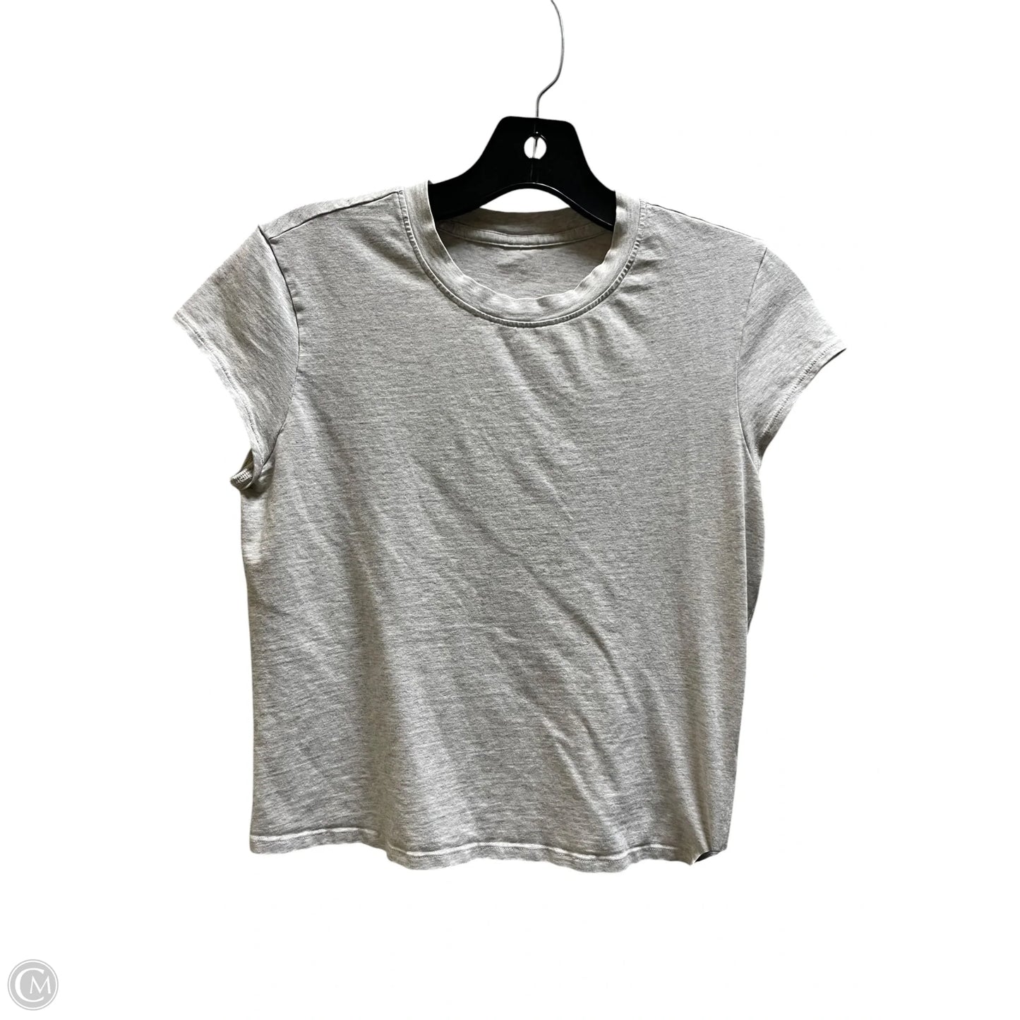 Top Short Sleeve By Lululemon In Tan, Size: S