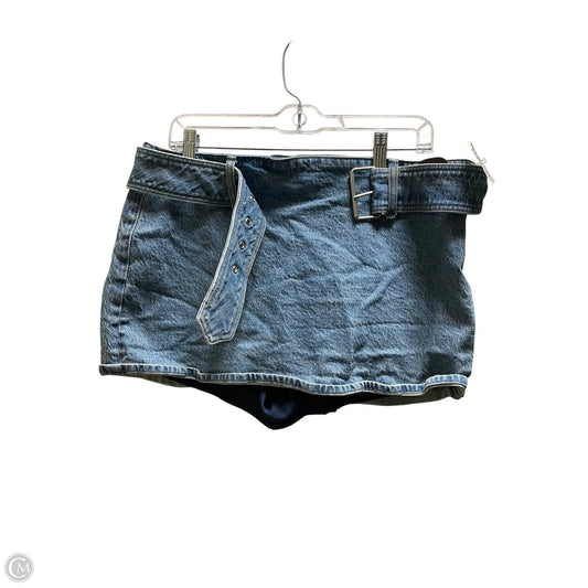 Skirt Mini & Short By Abercrombie And Fitch In Blue Denim, Size: 10