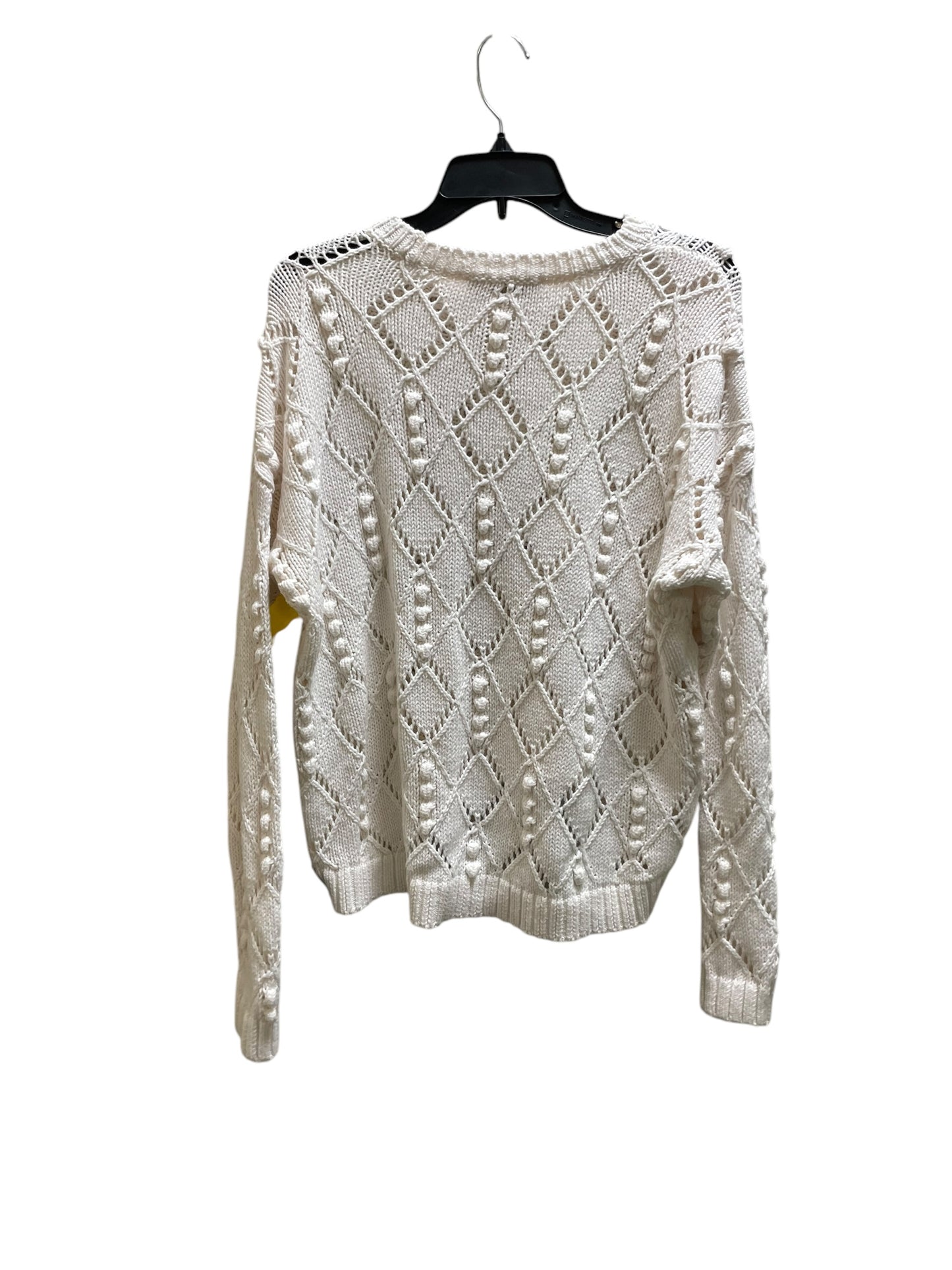 Sweater By Loft In Cream, Size: S