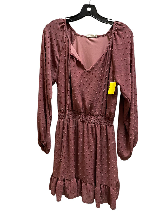 Dress Casual Midi By Altard State In Maroon, Size: M