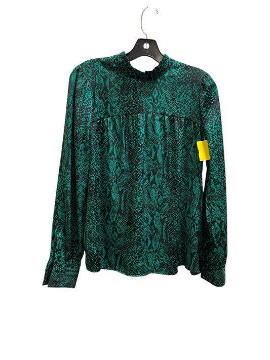 Top Long Sleeve By Who What Wear In Green, Size: Xs