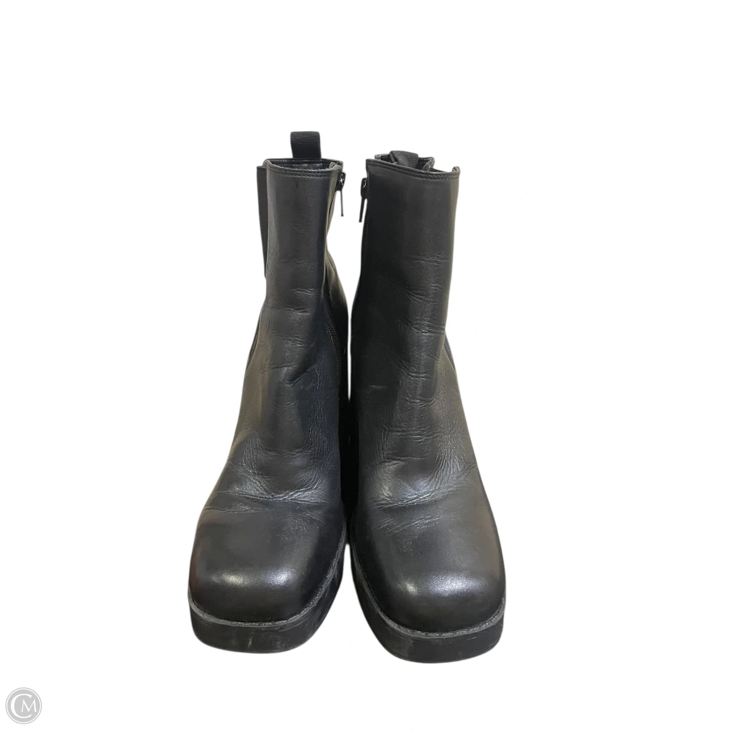 Boots Ankle Heels By Gianni Bini In Black, Size: 9.5