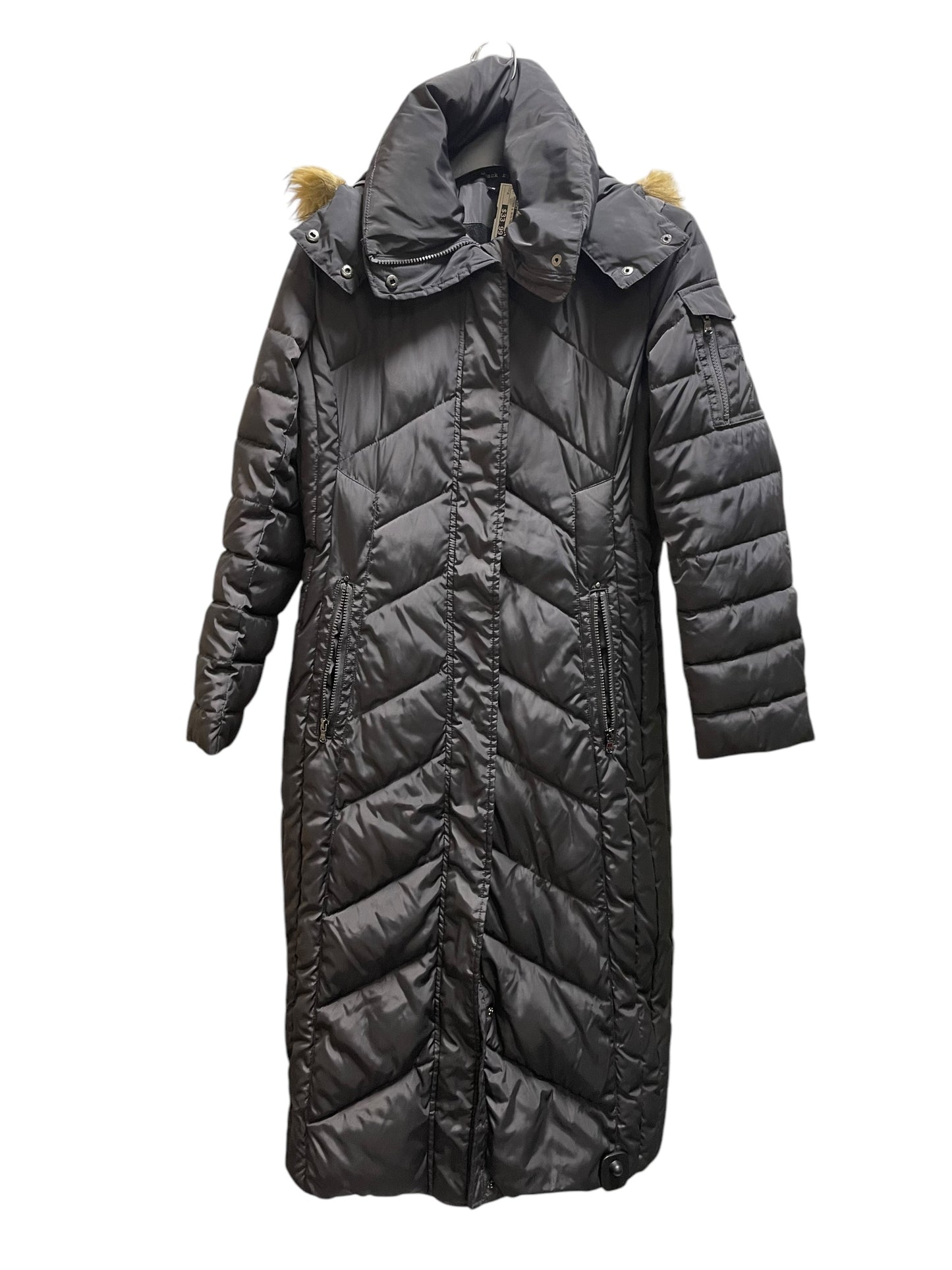 Coat Puffer & Quilted By Black Rivet In Grey, Size: M